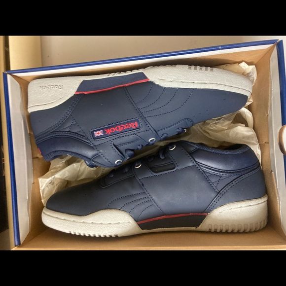 Reebok Leather Classic Workout Low Blue Size 8 main image 10